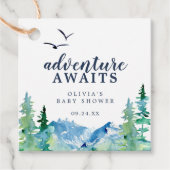 Aanduiding van het Rocky Mountain-Baby shower Bedankjes Labels (Voorkant)