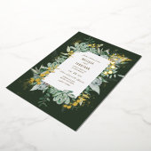 Aanduiding van Succulent Garden Folie Folie Uitnodiging (Gedraaid)