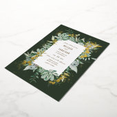 Aanduiding van Succulent Garden Folie Uitnodiging (Gedraaid)