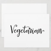 Aanduiding "vegetarische" voedingsbehoeften | Call (Voorkant / Achterkant)