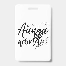 AANGAWERELD  BADGE