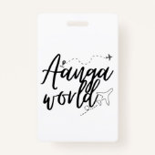 AANGAWORLD BADGE (Voorkant)