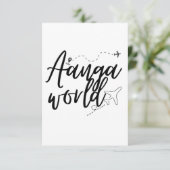 AANGAWORLD KAART (Staand voorkant)