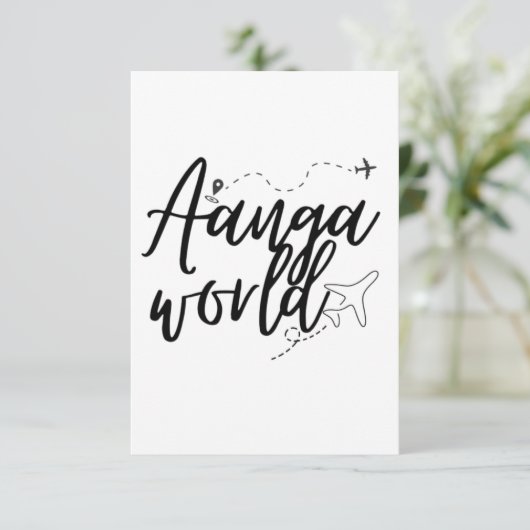 AANGAWORLD KAART (Staand voorkant)