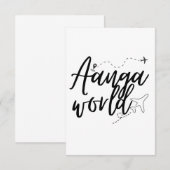 AANGAWORLD KAART (Voorkant / Achterkant)