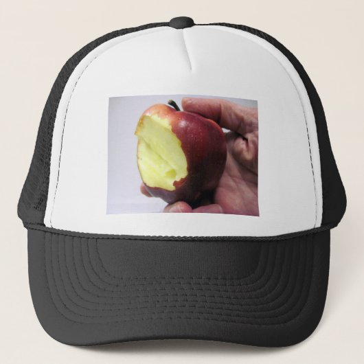 Aangebeten Rode Appel Trucker Pet (Voorkant)