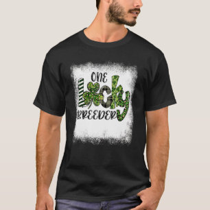 Aangeblazen St Patricks Day Leopard One Lucky Bree T-shirt