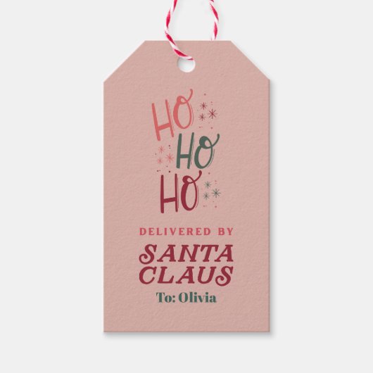 Aangeboden door Santa Custom Gift Labels Cadeaulabel (Voorkant)
