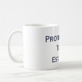 Aangeboden naar de marine en blauwe Mok van Yiayia (Links)