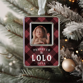 Aangeboden naar Lolo | Baby Foto opa Verzilverd Omlijst Ornament