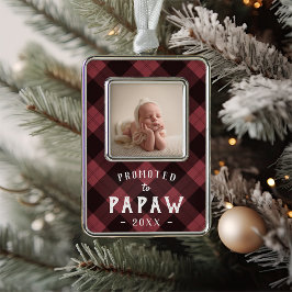Aangeboden naar Papaw | Baby Foto opa Verzilverd Omlijst Ornament