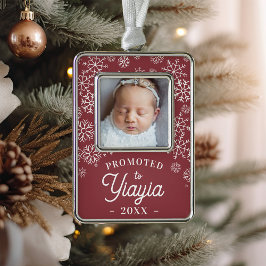 Aangeboden naar Yiayia | Baby Foto Grandma Verzilverd Omlijst Ornament