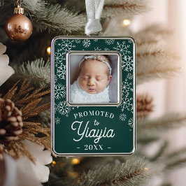 Aangeboden naar Yiayia | Baby Foto Grandma Verzilverd Omlijst Ornament