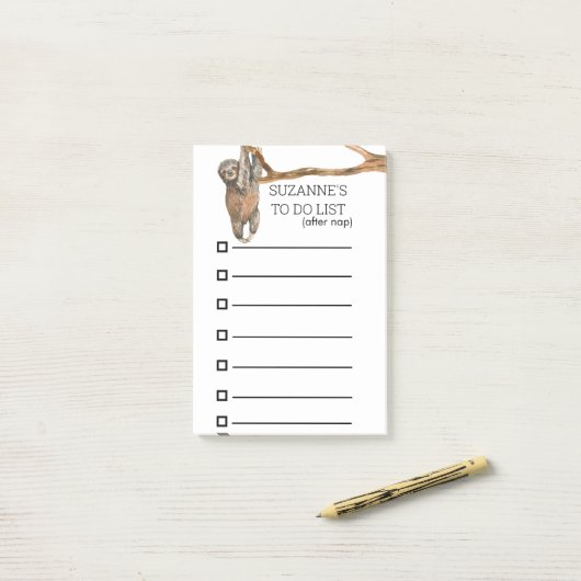 Aangeboden persoonlijke kabelsleuf Waterverf Post-it® Notes (Op bureau)