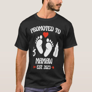 Aangeboden tot Mamaw 2023, eerste keer New Grandma T-shirt