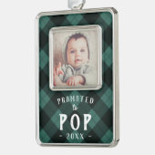 Aangeboden tot Pop | Baby Foto opa Verzilverd Omlijst Ornament (Links)