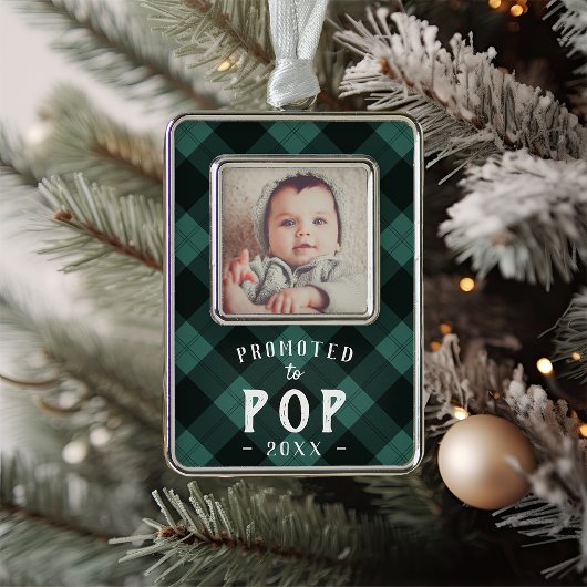 Aangeboden tot Pop | Baby Foto opa Verzilverd Omlijst Ornament