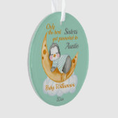 Aangeboden tot tante Baby Penguin Ornament (voorkant)