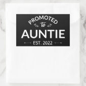 Aangeboden tot tante Est. 2022 II Rechthoekige Sticker (Tas)