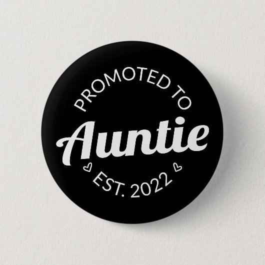 Aangeboden tot tante Est. 2022 Ronde Button 5,7 Cm (Voorkant)