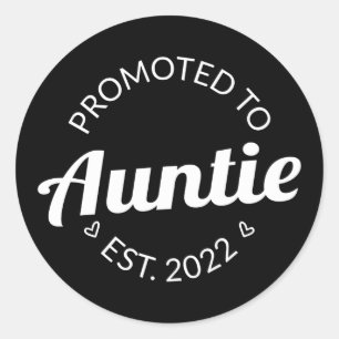 Aangeboden tot tante Est. 2022 Ronde Sticker