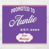 Aangeboden tot tante Est. 2023 voor het nieuwe jaa Bier Etiket (Enkel label)