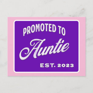 Aangeboden tot tante Est. 2023 voor het nieuwe jaa Feestdagenkaart