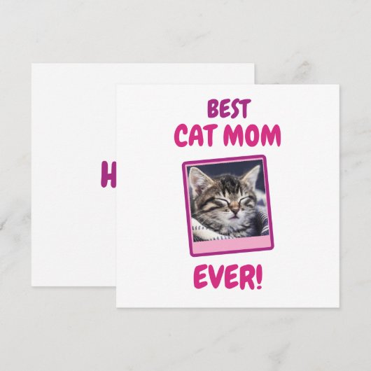 AANGEBOORTE KAT MOEDER MA ALTJD HUISDIER LIEFDE MO (Voorkant / Achterkant)