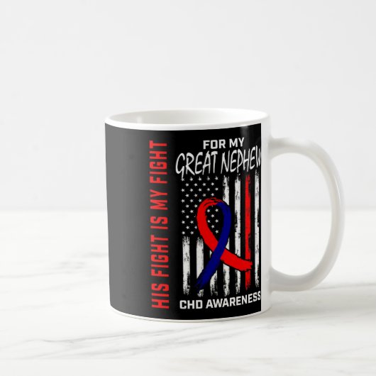 Aangeboren Hartafwijking Chd Bewustzijn Groot Neef Koffiemok (Rechts)