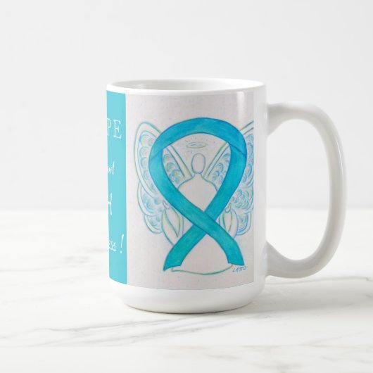 Aangeboren Hernia Diafragmatica (CDH) Engel Mug Koffiemok (Rechts)