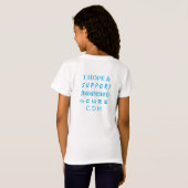 Aangeboren Hernia Diafragmatica Lint Engel T-shirt (Achterkant volledig)