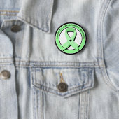 Aangeboren leverfibrose Bewustheid Hartaandoeninge Ronde Button 5,7 Cm (In situ)