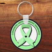 Aangeboren leverfibrose Bewustheid Hartaandoeninge Sleutelhanger (Voorkant)