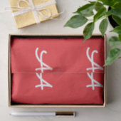 AANGEBOUDE INITIËLE ZIJDEPAPER IN ROOD EN WIT TISSUEPAPIER (Geschenk)