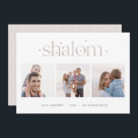 Aangebroken verbinding | Hanukkah Photo Collage Feestdagenkaart<br><div class="desc">Verstuur Hanukkah begroetingen naar vrienden en familie in chique stijl met onze elegante fotokaarten. De kaart is ontworpen om drie van uw favoriete vierkantsfoto's aan te passen die naast elkaar in een collage indeling zijn geplaatst en biedt uw aangepaste groet (weergegeven met "joyous Hanukkah") en de familienaam (namen) die aan...</div>