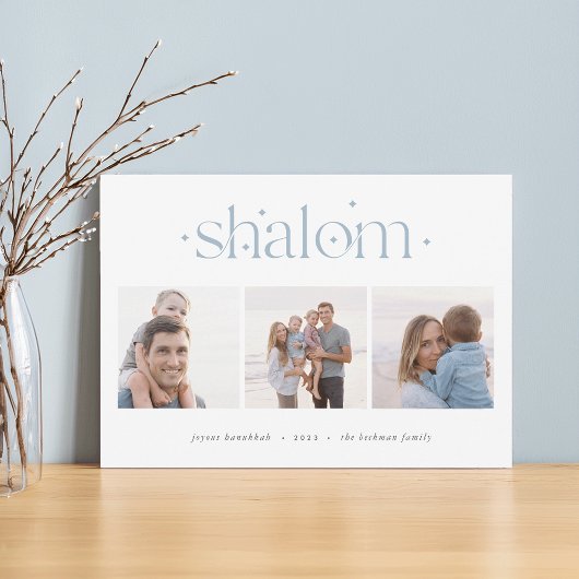 Aangebroken verbinding | Hanukkah Photo Collage Feestdagenkaart