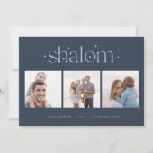 Aangebroken verbinding | Hanukkah Photo Collage Feestdagenkaart (Voorkant)