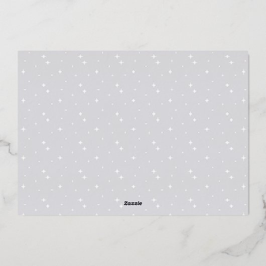 Aangebroken verbinding | Hanukkah Photo Collage Fo Folie Feestdagenkaart (Achterkant)