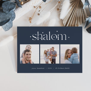 Aangebroken verbinding   Hanukkah Photo Collage Folie Feestdagenkaart