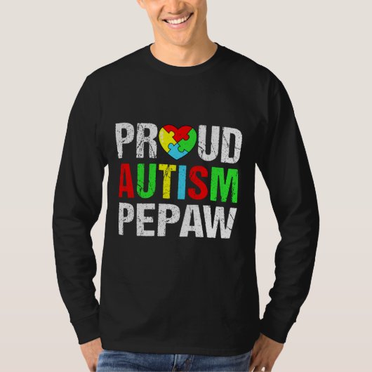 Aangedreven autisme pepaw Hartfamilie Matchin T-shirt (Voorkant)