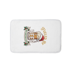 Aangedreven Bier Kerst Vrolijkheid Mok Sinterklaas Badmat
