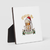 Aangedreven Bier Kerst Vrolijkheid Mok Sinterklaas Fotoplaat (Voorkant)