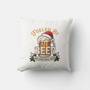Aangedreven Bier Kerst Vrolijkheid Mok Sinterklaas Kussen