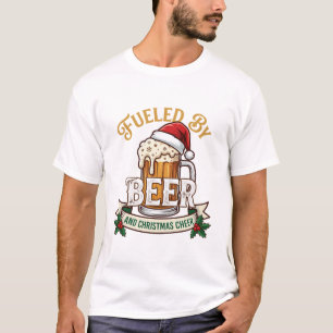 Aangedreven Bier Kerst Vrolijkheid Mok Sinterklaas T-shirt