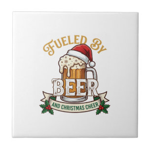 Aangedreven Bier Kerst Vrolijkheid Mok Sinterklaas Tegeltje