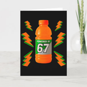 Aangedreven door 67 Aura Energie Grappig 6 7 Meme Kaart
