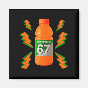 Aangedreven door 67 Aura Energie Grappig 6 7 Meme Magneet