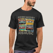 Aangedreven door 80s Music Cassette Retro T-shirt (Voorkant)