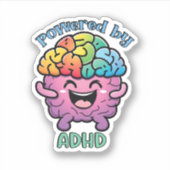 Aangedreven door ADHD | Omarmen van neurodiversite Sticker (Voorkant)