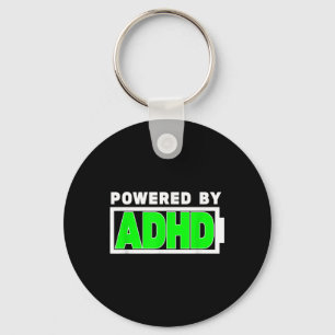 Aangedreven door ADHD-T-shirt Mental Health Awaren Sleutelhanger